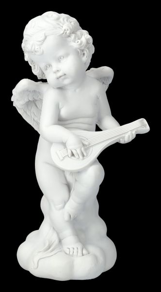 Angel Figurine - Cherub Makes Music