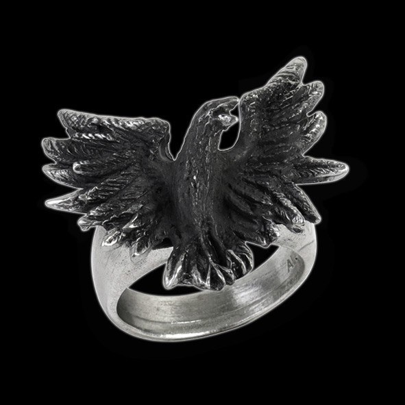 Flocking Raven - Alchemy Gothic Ring