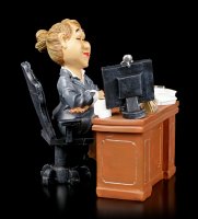 Funny Job Figur - Lady Boss am Schreibtisch