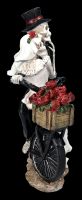 Skeleton Figurines - Bride and Groom with Bicycle
