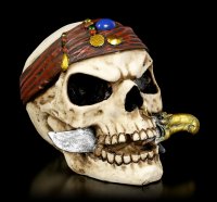 Totenkopf - Piratenschädel mit Dolch