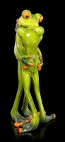 Funny Frog Figurines - Couple Kissing