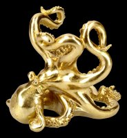 Bottle Holder - Octopus gold colored
