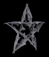 Wandrelief - Fledermaus Pentagramm - Dark Colony