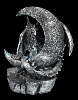 Dragon Figurine with Crescent Moon LED