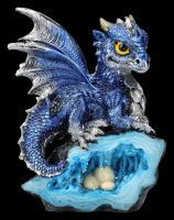 Dragon Figurine - Dark Blue Guardian