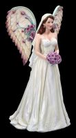 Engelfigur - Braut mit Blumenstrauß