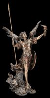 Archangel Uriel Figurine with Torch and Spear