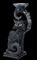Kerzenhalter - Schwarze Katze Salem