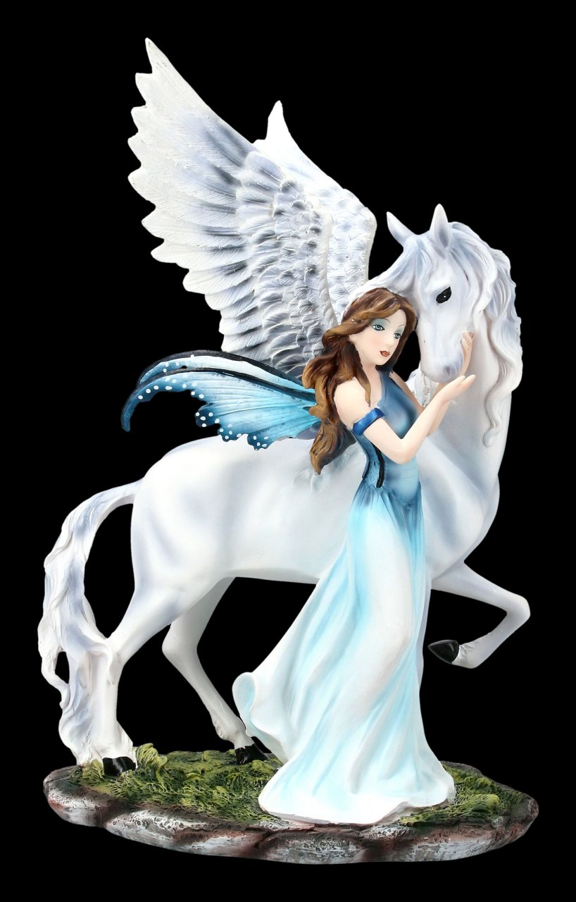 Elfen Figur - Belimone mit Pegasus