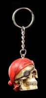 Skull Keyring - Pirate Head