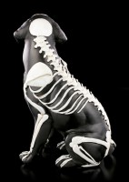 Schwarze Skelett Hunde Figur - Day of the Dead