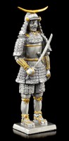 Japanese Samurai Warrior with Sword - Pewter Figurine
