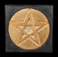 Small Altar Table - Pentagram - black