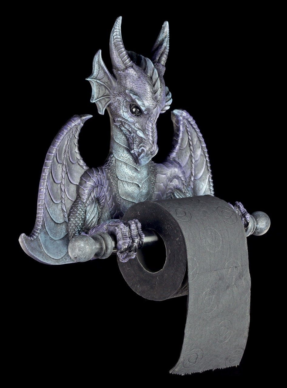 Dragon Toilet Paper Holder - Purple