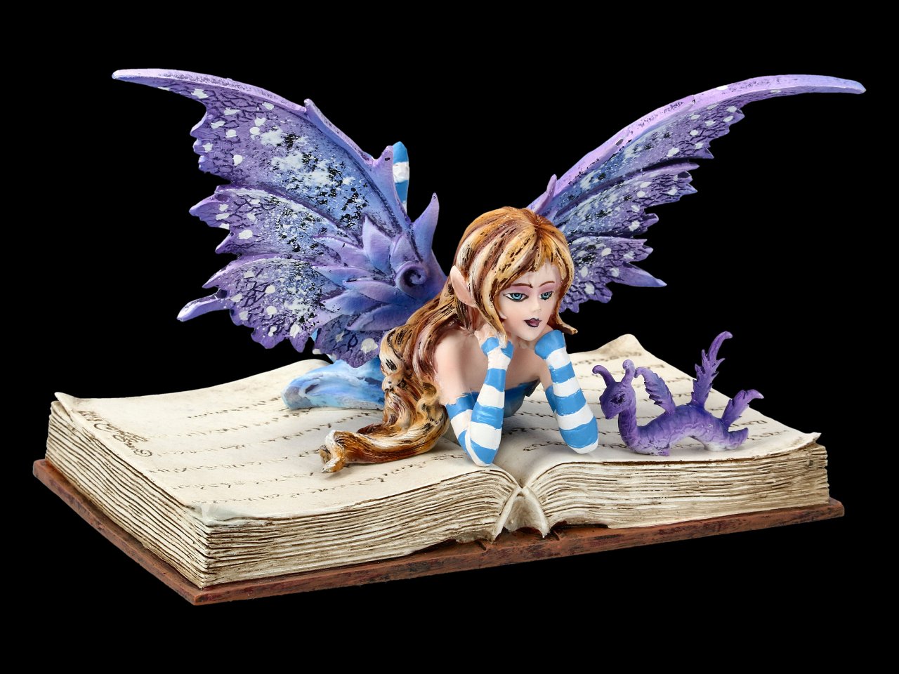Elfen Figur - Bookworm Fae by Amy Brown
