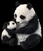 Panda Figur - Mutter mit Baby