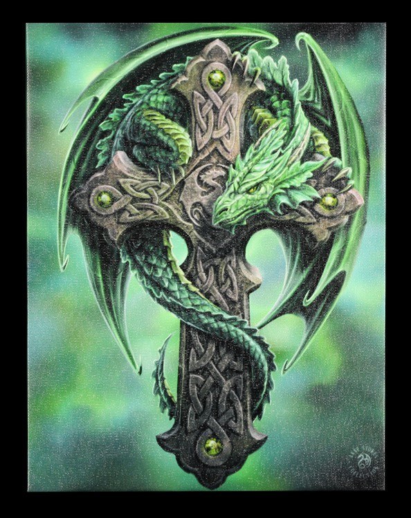Small Canvas - Woodland Guardian by Anne Stokes