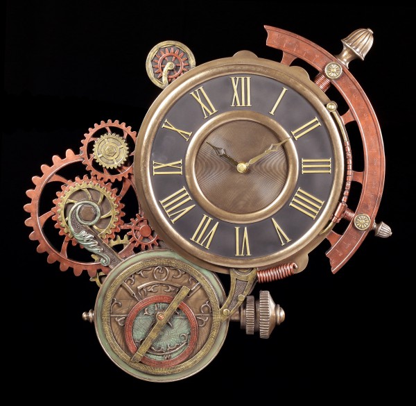 Astronomical Steampunk Wall Clock