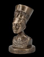 Nefertiti Bust small - Bronze coloured