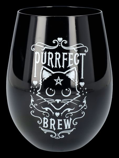 Wine Glass Cat - Purrfect Brew