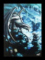 Large Canvas - Age of Dragons - Rock Dragon