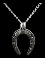 Hufeisen Totenkopf Anhänger - Mala Fortuna von Alchemy