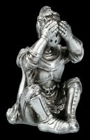 Sitting Knights Figurines - No Evil