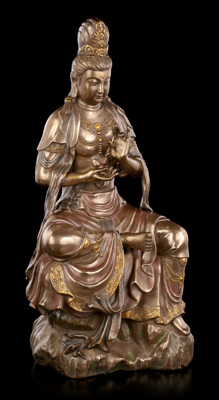 Kuan Yin Figur - Weiblicher Bodhisattva des Mitgefühls