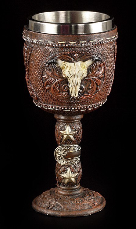 Wild West Goblet with Buffalo Skull