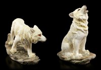 Wolf Figurines Set - On the Hunt - Set of 2