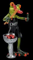 Funny Frog Figurine Barbecue - BBQ Chef
