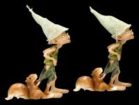 Pixie Kobold Figur - Freches Eichhörnchen 2er Set