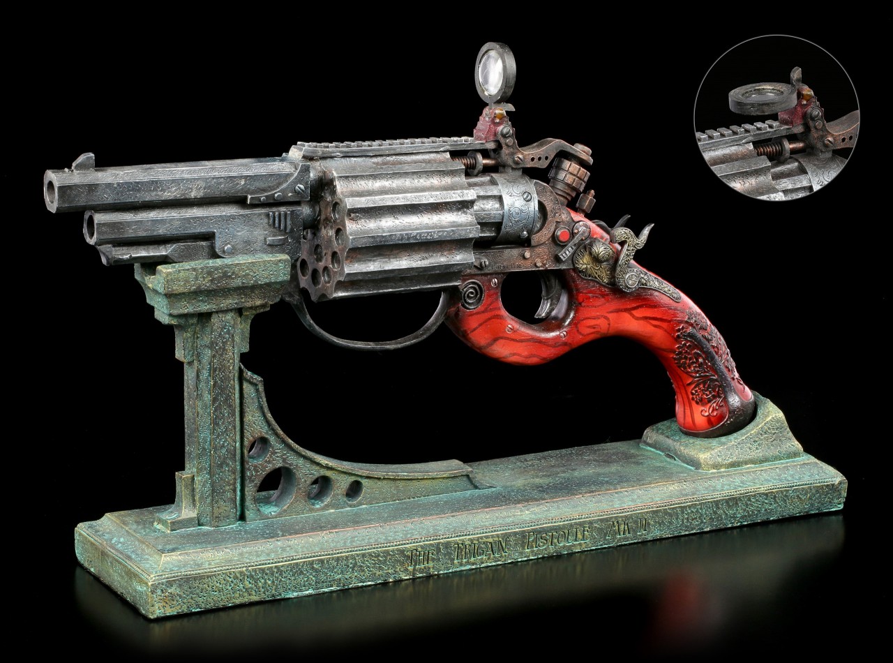 Steampunk Deko Pistole - The Trigan Pistolle MK II