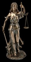 Themis Figurine - Justitia Greek Goddess with Sword and Scale