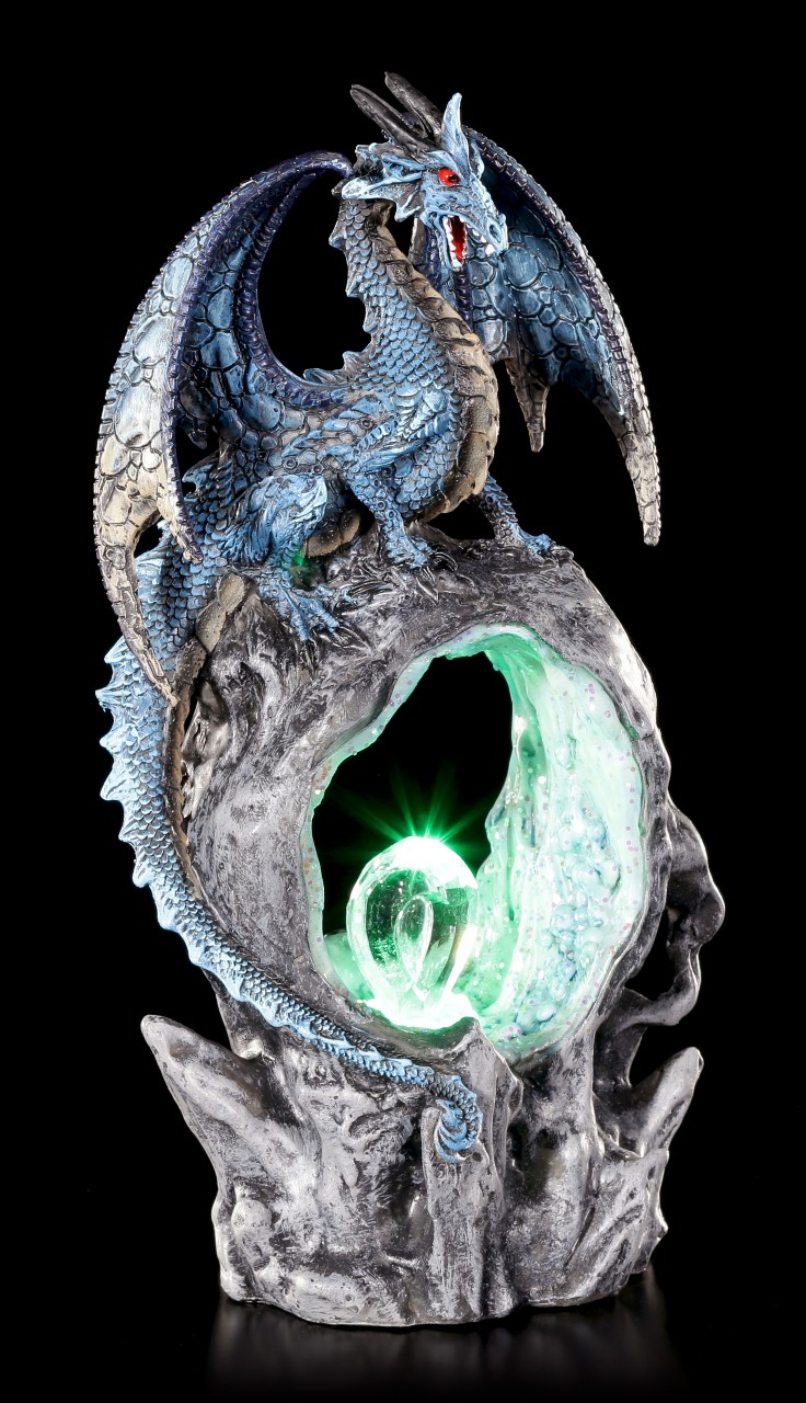 Dragon Figurine - Frostwing's Gateway with LED Lighting