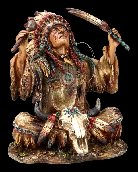 Indian Figurine - Chief Evokes