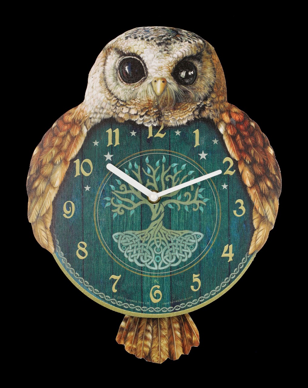 Wall Clock with Owl - Hootin Tickin