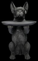 Bulldog Figurine black as Butler