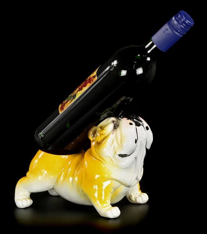 Flaschenhalter Hund - Bulldogge