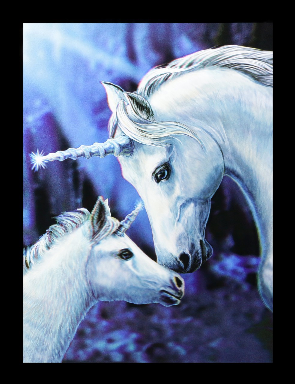 3D Picture with Unicorns - Sacred Love