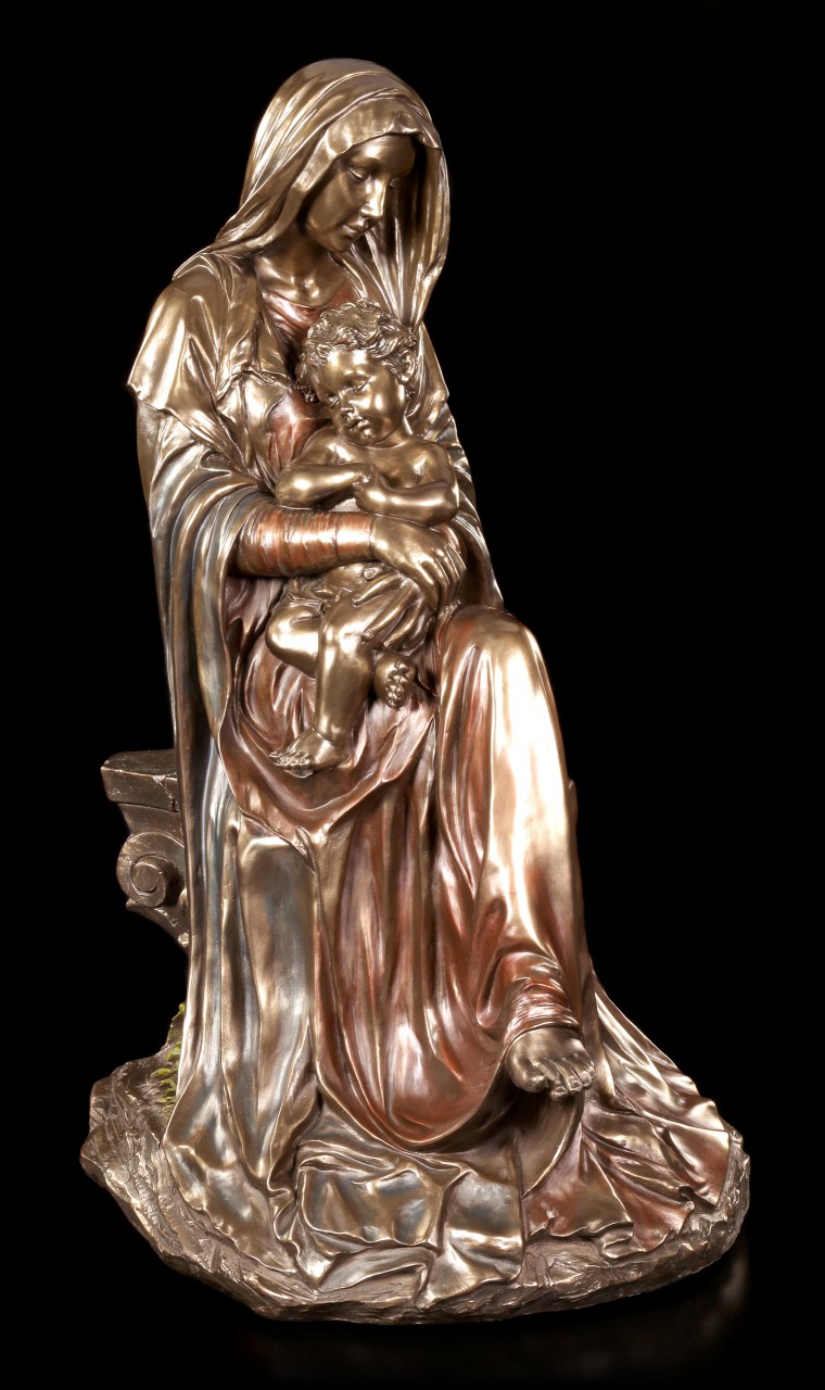 Large Madonna Figurine - Maria with Infant Jesus
