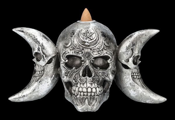 Totenkopf Figur Design Clinic Deko Celtic Skull Gunmetal mini 