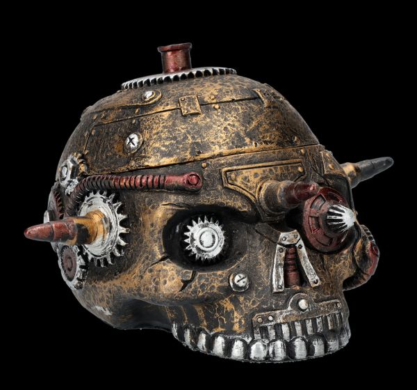 Box - Steampunk Skull with Bullets