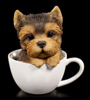 Dog Figurine - Yorkie Teacup Pup