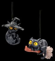 Gothic Katzen Anhänger - Curse & Claw 2er Set