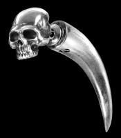Alchemy Skull Faux Ear Stretcher - Tomb Skull Horn