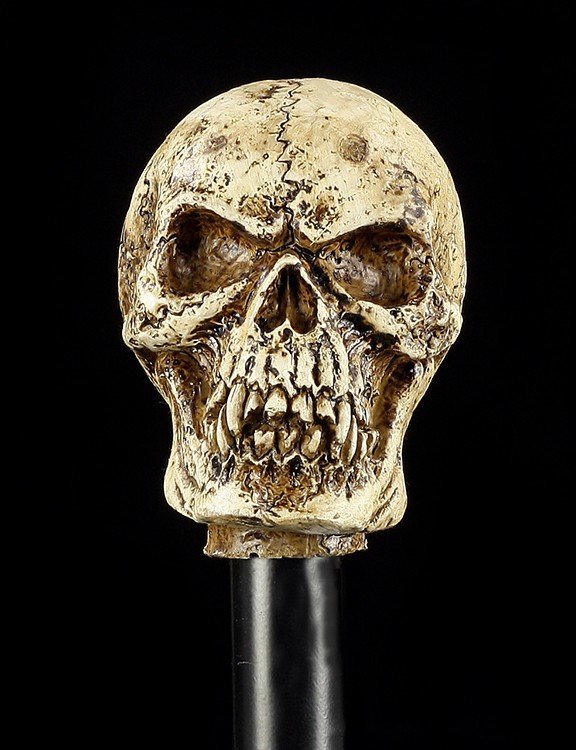 Swaggering Cane with Large Skull