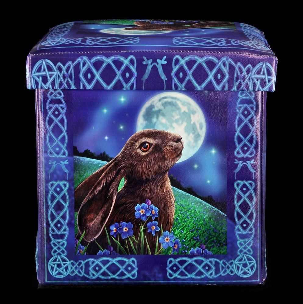 Aufbewahrungsbox mit Sitzgelegenheit - Moon Gazing Hare