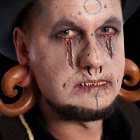 Latex Gesichtsteil - Wunden Voodoo Schnitte
